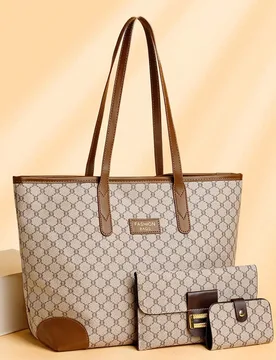 Set de 3 bolsos de alta calidad y peso ligero: bolso de mano, bolso de hombro y bolso de sobaco, con estampado floral, de moda y casual - Shein - FashionsVida