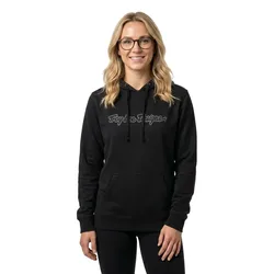 Troy Designs Felpa Con Cappuccio Signature Black / Reflective Silver