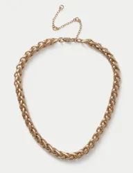 Chunky Link Chain Necklace Gold female