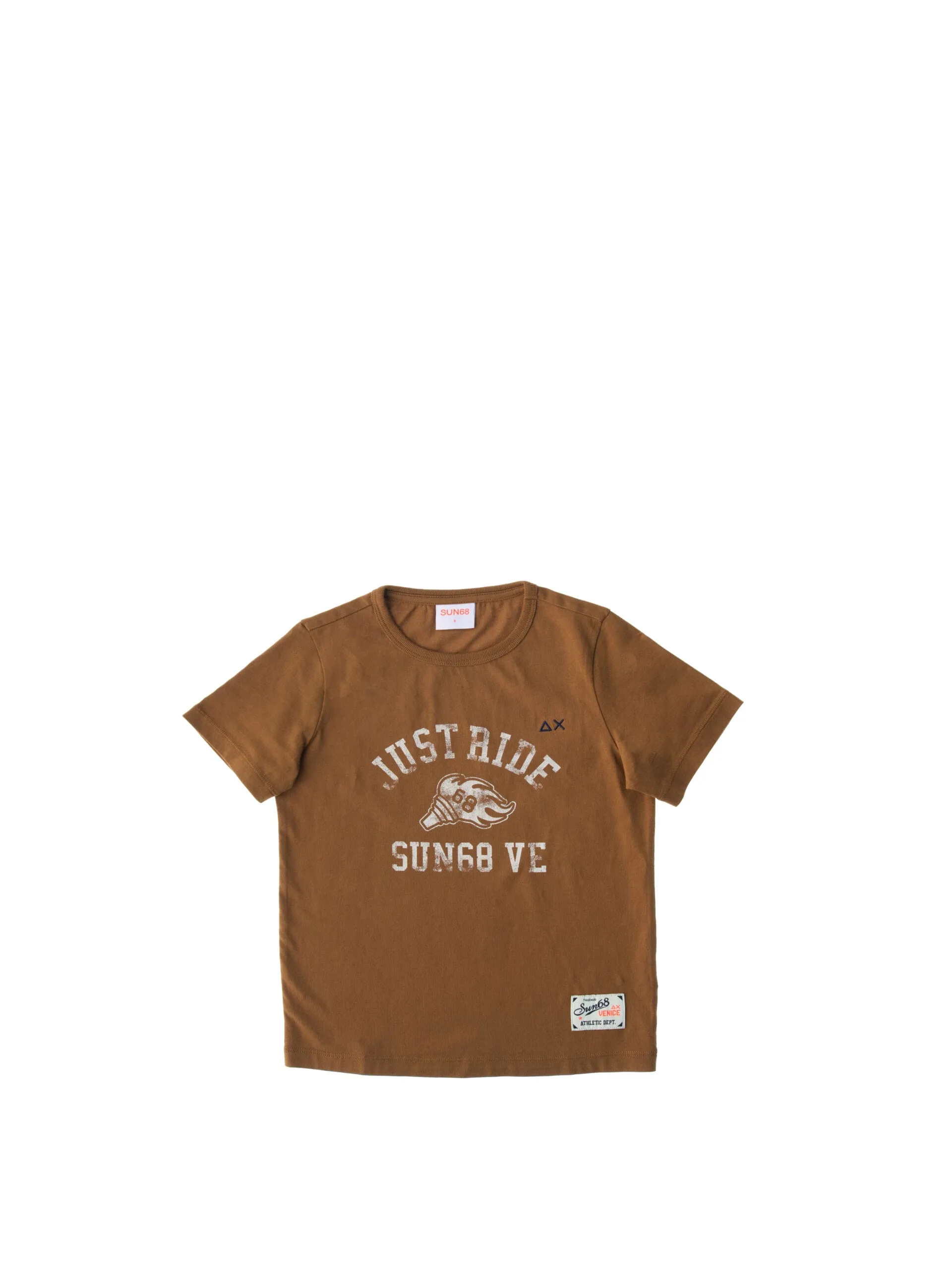 T-shirt girocollo CAMMELLO 6A - Sun68 - FashionsVida