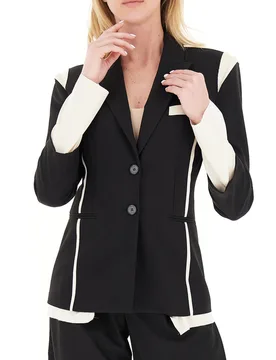 Blazer monopetto NERO 40 - Patrizia pepe - FashionsVida