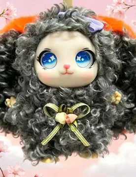 Gift Cute Big Ear Bunny Pendant Curly Hair Cartoon Plush Keychain Soft Collectible Bag Charm Bag Hanging - Aliexpress - FashionsVida