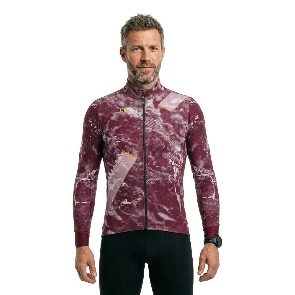 Maglia A Maniche Lunghe Pragma Space Bordeaux - Ale - FashionsVida