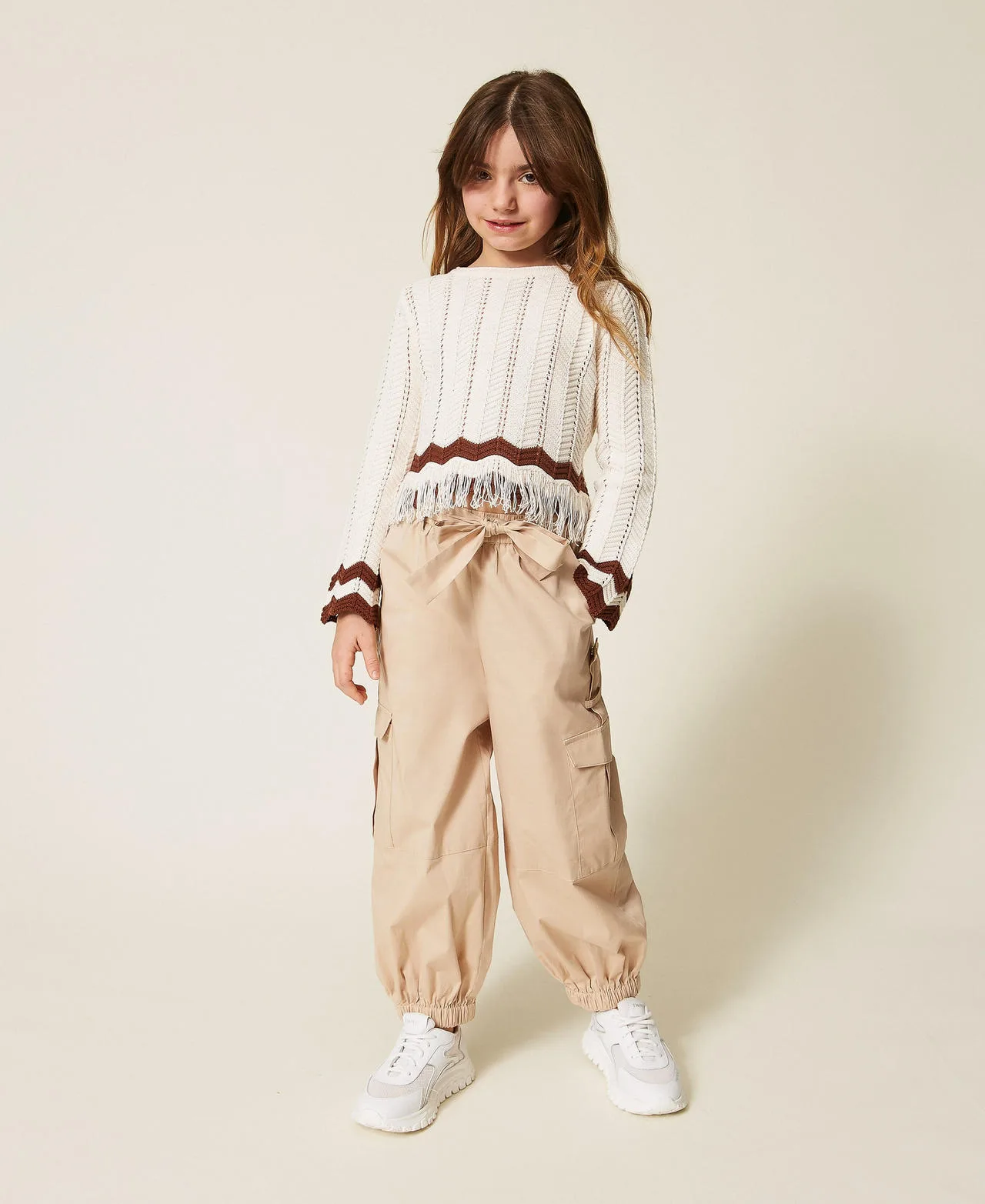 Twinset Pantalon cargo en popeline - TWINSET - FashionsVida