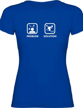 T-shirt à Manches Courtes Problem Solution Ski Royal Blue L - Kruskis - FashionsVida
