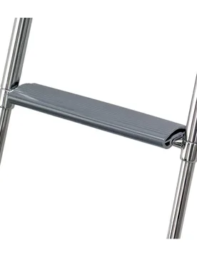 Telescopic 3 Steps Ladder Silver One Size unisex - Plastimo - FashionsVida
