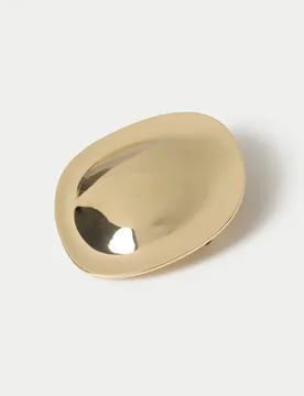 Gold Tone Clean Circular Brooch Gold female - Marksandspencer.com - FashionsVida