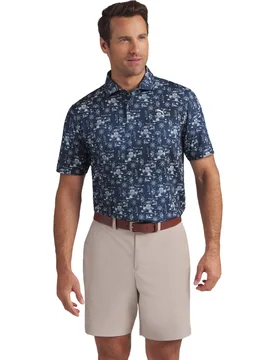 Polo Cloudspun Tech Coastal Claret, navy l - Puma - FashionsVida