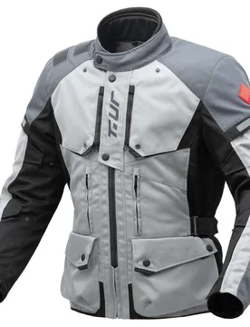 Giacca Moto Tessuto 3 Strati T-ur WAYPOINT Grigio Chiaro Scu taglia S - Tucano Urbano - FashionsVida