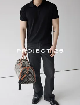 PROJECT 25 Men's Cooling Polo Shirt – Soft Touch Breathable Short Sleeve with Shoulder-Enhancing Fit for Minimalist Commuting - Aliexpress - FashionsVida