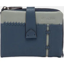 Cartera pequeña en piel bicolor