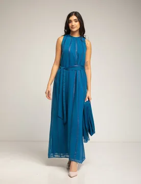 Vestido largo fluido sin mangas - Niza - FashionsVida