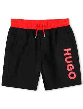 Hugo Pantaloncino Da Bagno G01185 Black 10 Anni - Hugo Boss - FashionsVida