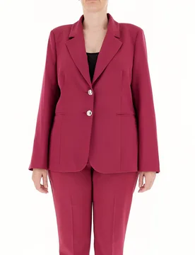 Blazer monopetto ROSSO 52 - RINASCIMENTO CURVY - FashionsVida