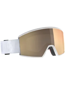Masque de ski photochromique - Ambit LS Mineral White AMP LS Bronze Chrome S1-3 en Silicone - Blanc - Scott - FashionsVida