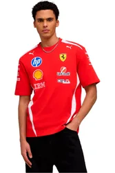 Scuderia ferrari hp replica drivers authentic camiseta manga corta hombre Rojo (S)