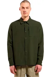Essential camisa montaña manga larga hombre Verde (XXL)