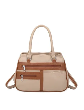 Women's Bravura PU Leather 2 Compartments Multi Pocket Practical Hobo Bag in Camel - Camel - Size: One Size - Fontanella Fashion - FashionsVida