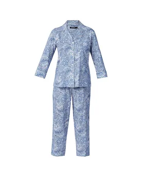 Pyjama 7/8 blau M Damen - LAUREN RALPH LAUREN - FashionsVida