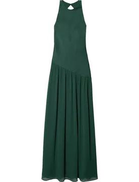 Vestido largo con corte asimétrico y espalda descubierta - The-Are - FashionsVida