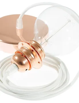 Cables Lampe Suspendue Pendel Pour Abat-jour Rm01 Diy 50 Cm White / Copper One Size - Creative - FashionsVida