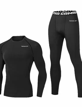 Reebok Men's T-shirt, Running Sports Set, Compression Fitness Top, Tight Training Sports Fitness Running Equipment, Season-Compl - Aliexpress - FashionsVida