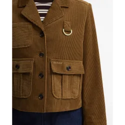 Chaqueta de mujer emmy de pana con bolsillos delanteros
