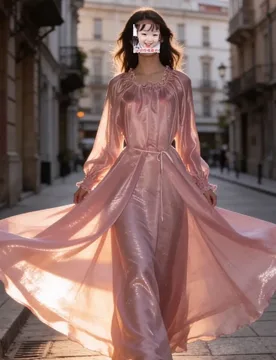 Glossy Ruffles Women Satin Loose Maxi Dress Long Sleeve Plus Size Elegant Sleeping Robe - Aliexpress - FashionsVida