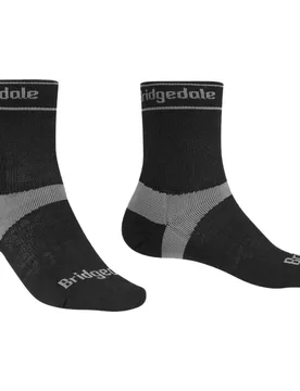 Calzini Trail Run Ultralight T2 Merino Sport ¾ Crew Black EU 35-37 - Bridgedale - FashionsVida