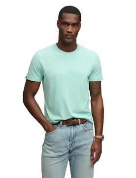 Maglietta A Maniche Corte Essential Sdco Logo Spearmint Light Green / Apricot M - Superdry - FashionsVida