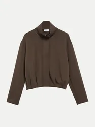 Blouson-Jacke aus Sweatshirt Braun 40