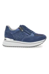 Scarpe Stringate Jeans con Tomaia Decorata 426 IN 38