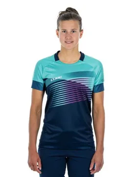 Maglia Da Enduro A Maniche Corte Teamline Blue / Mint - CUBE - FashionsVida