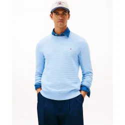 Jersey de caballero de estructura con cuello redondo