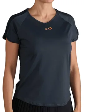 Mesh Short Sleeve T-shirt Titanium M Women - Endless - FashionsVida