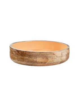 Holzschüssel 32x8cm SINGA Cantaloupe orange - FYNCH-HATTON - FashionsVida