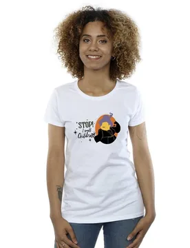 Women's Hocus Pocus Stop Mary Cotton T-Shirt in White Size: XL - White - Size: XL - Disney - FashionsVida