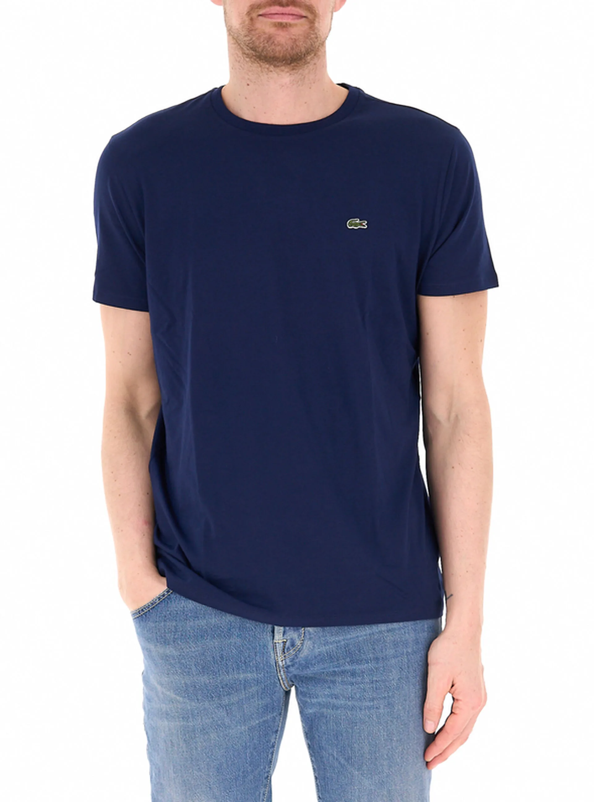 T-shirt girocollo BLU NAVY 7 - Lacoste - FashionsVida