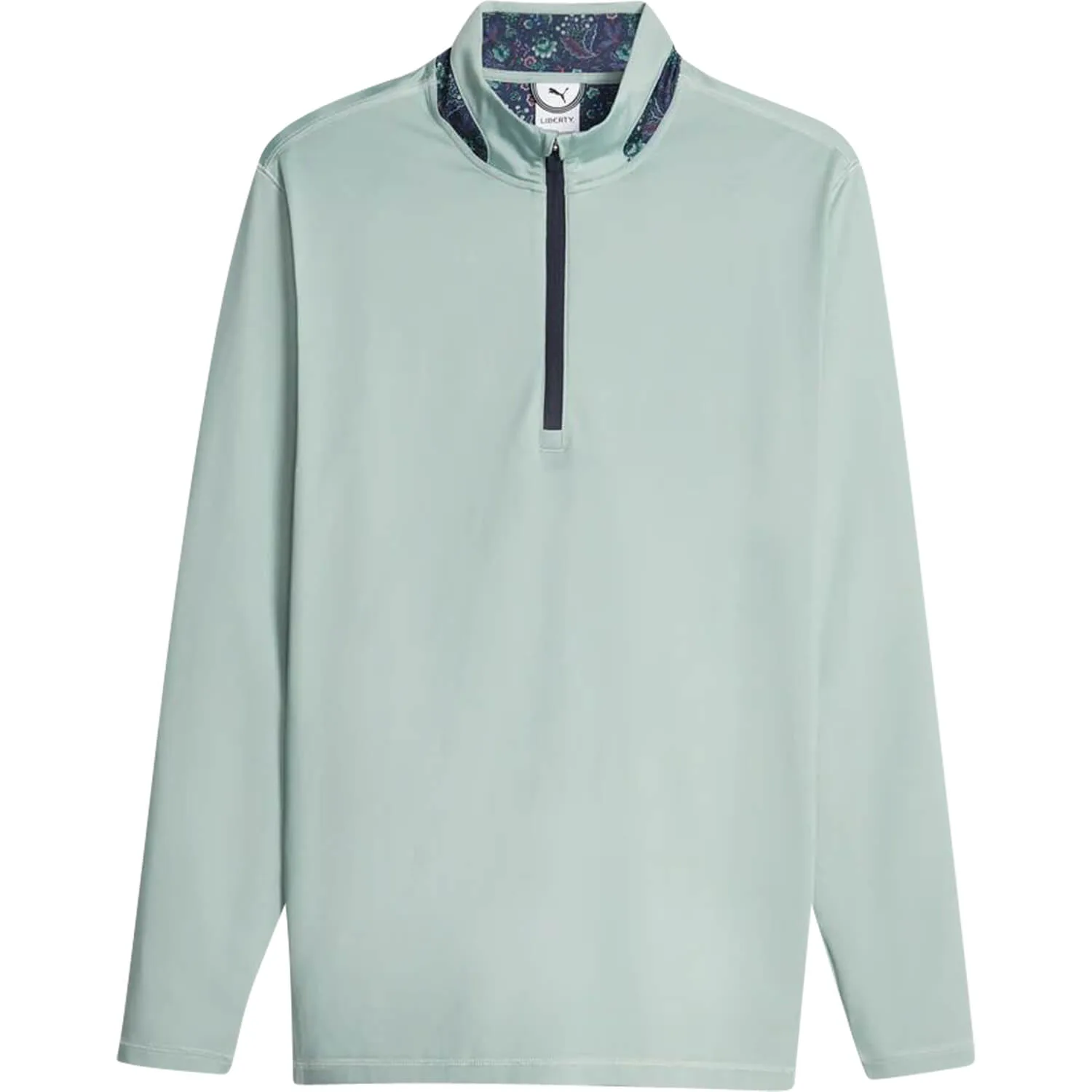 Layer Liberty 1/4-Zip, grün/navy m - Puma - FashionsVida