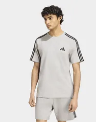 Mens T-shirt Essentials 3-stripes In Jersey, Con Logo Sul Petto A Sinistra - Grigio, grigio grigio Uomo taglia L