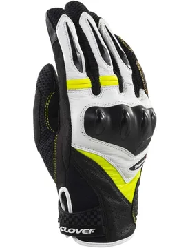 Guanti Moto RAPTOR 3 Bianco Giallo Nero taglia XL - Clover - FashionsVida