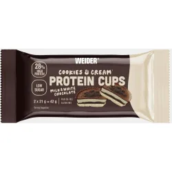 Tartaleta con alto contenido en proteina de galleta y crema, PROTEIN CUPS COOKIES&CREAM 42G