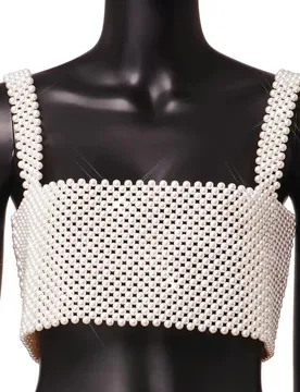 Fashion Pearl Corset Jewelry Hand Woven Dress Blouse Accessories Imitation Pearl Bra Jewelry Body Chain for Women Free Shipping - Aliexpress - FashionsVida