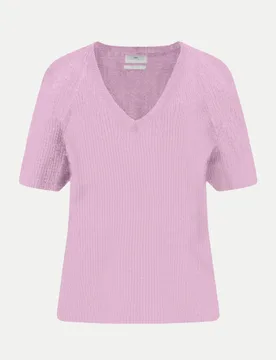 Strickpullover aus Leinen Rosa S - Fynch-Hatton - FashionsVida