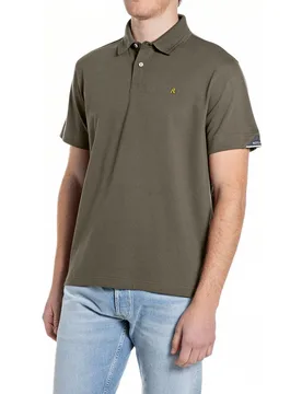 Polo de hombre regular de manga corta - Replay - FashionsVida
