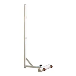 Portable Posts For Badminton Net White One Size