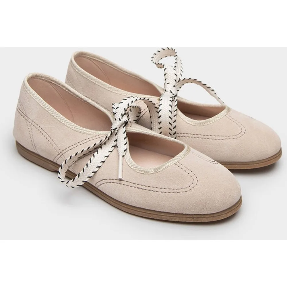 Merceditas en serraje con lazo - Macarena - FashionsVida