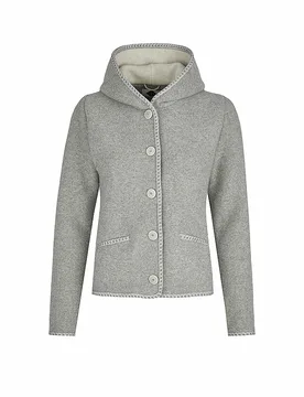 Trachtenstrickjacke MALWINE grau XXL Damen - Stapf - FashionsVida