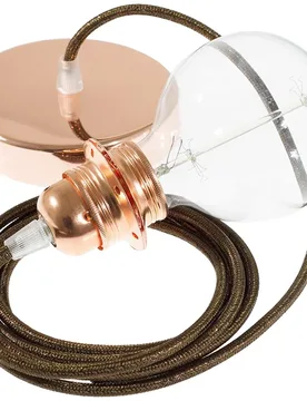 Cables Lampe Suspendue Pendel Pour Abat-jour Rl13 Diy 2 M Glittering Brown / Copper One Size - Creative - FashionsVida