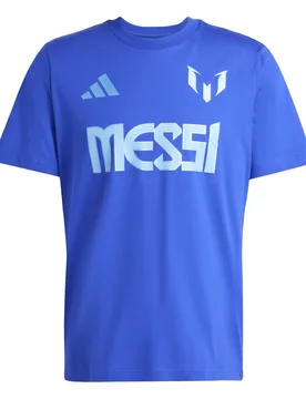 T-Shirt Messi Name&Number Graphic - Bleu - male - Size: L - Adidas - FashionsVida